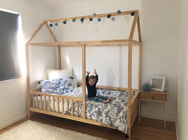 This weekend we completed a special project for a V.I.P client of ours. Mr Lincoln needed a new big boy bed and the Stewart Building Co. team delivered! I think you would agree, that&rsquo;s one happy client! Big thanks to @bunnings Stafford for supp