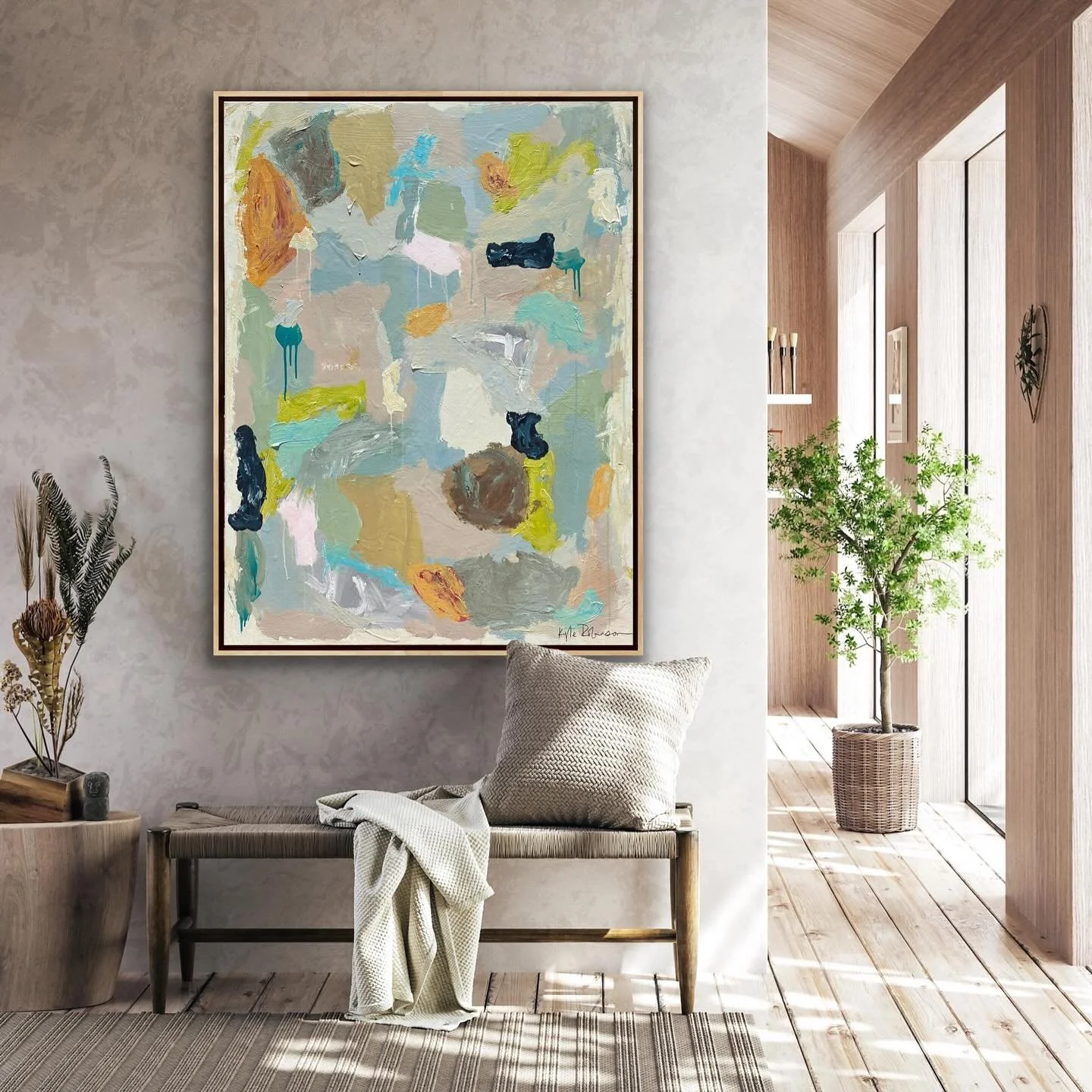 48x36 &ldquo;Introspective&rdquo; #originalabstractart #earthtonedecor #largescaleart #abstractexpressionist