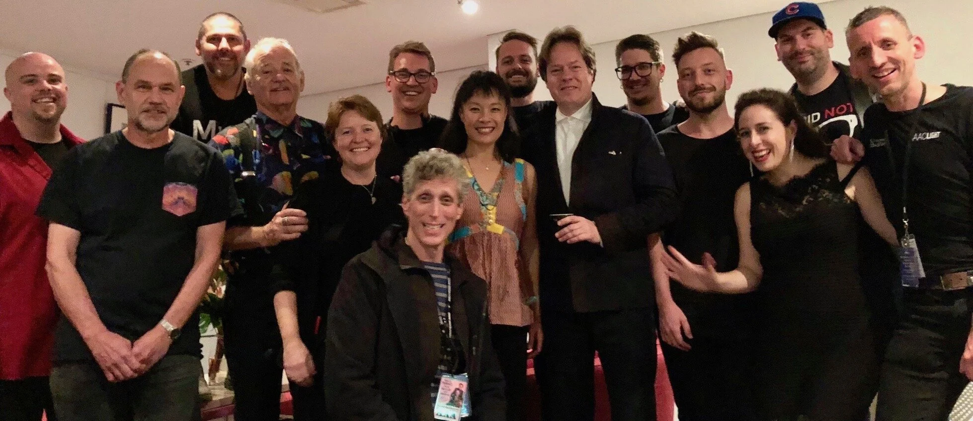 Bill, Jan & team with the Sydney Opera House crew.