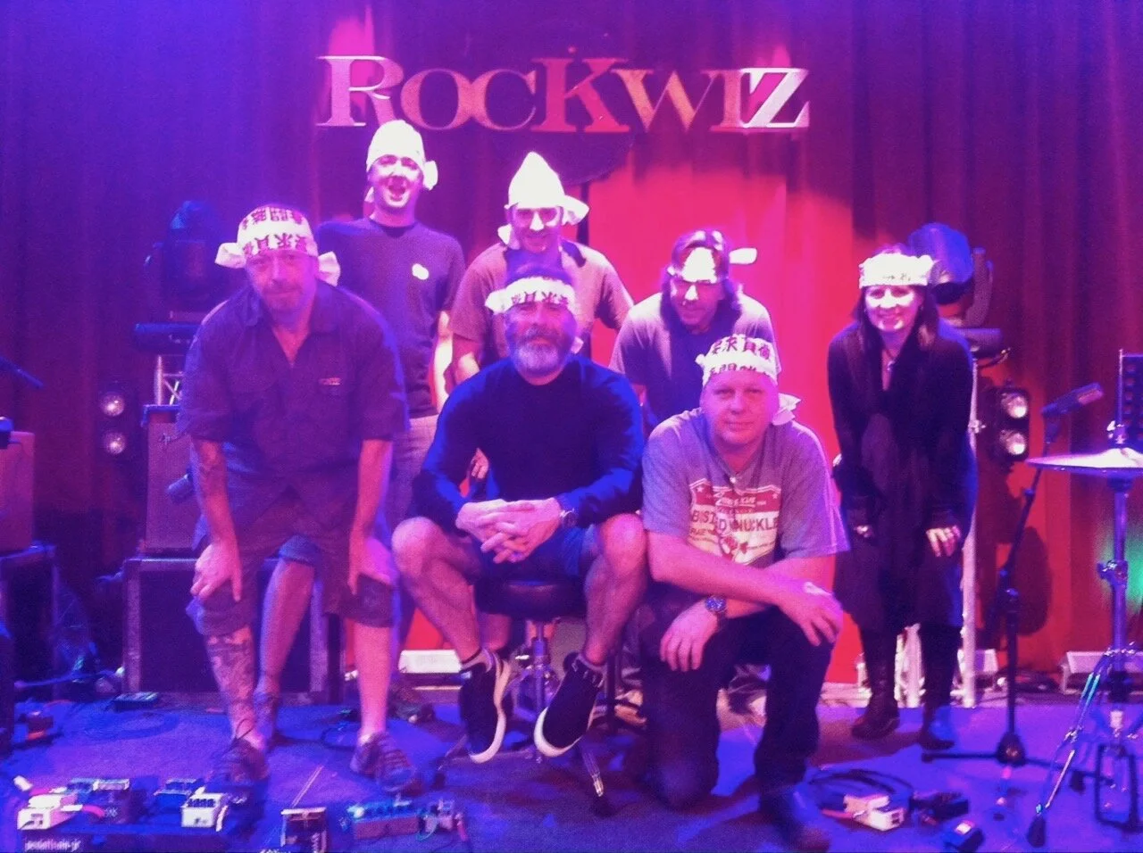 Rockwiz crew - Dave, Matt, Gordon, Dugald, Cam, Tim, Robyn