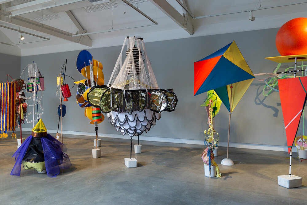  Installation view,  Bauhaus Now! , lanterns made by students from the VCA and RMIT, Buxton Contemporary, The University of Melbourne, 26 July – 20 October 2019 mixed-media installation  © the artists  Photo: Christian Capurro  