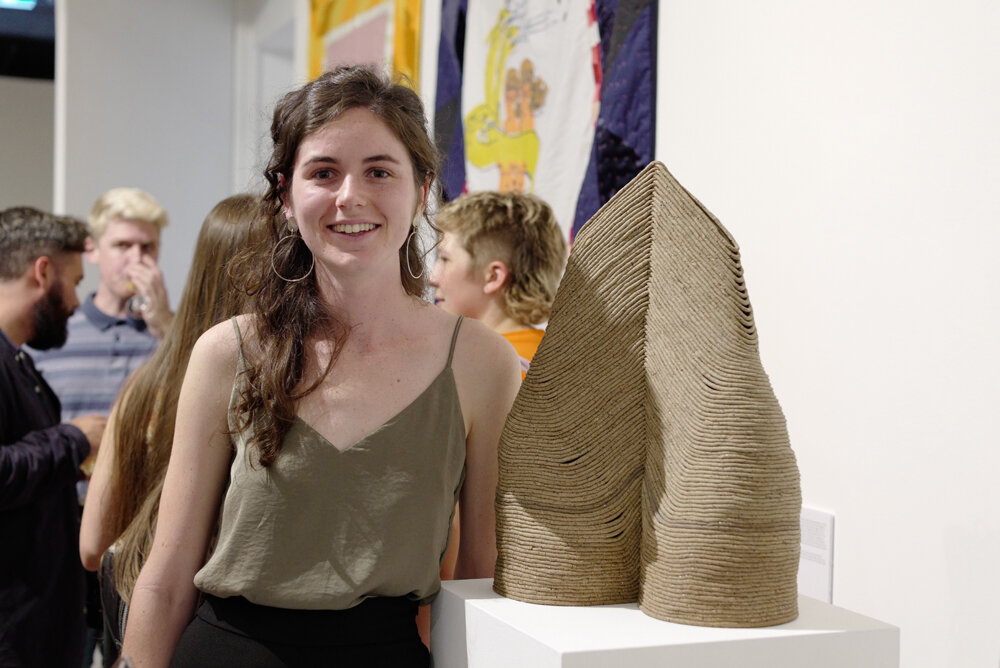  BA (Fine Art) Mali Taylor joint winner of the Melbourne on Collins Prize at  Craft Fresh!   