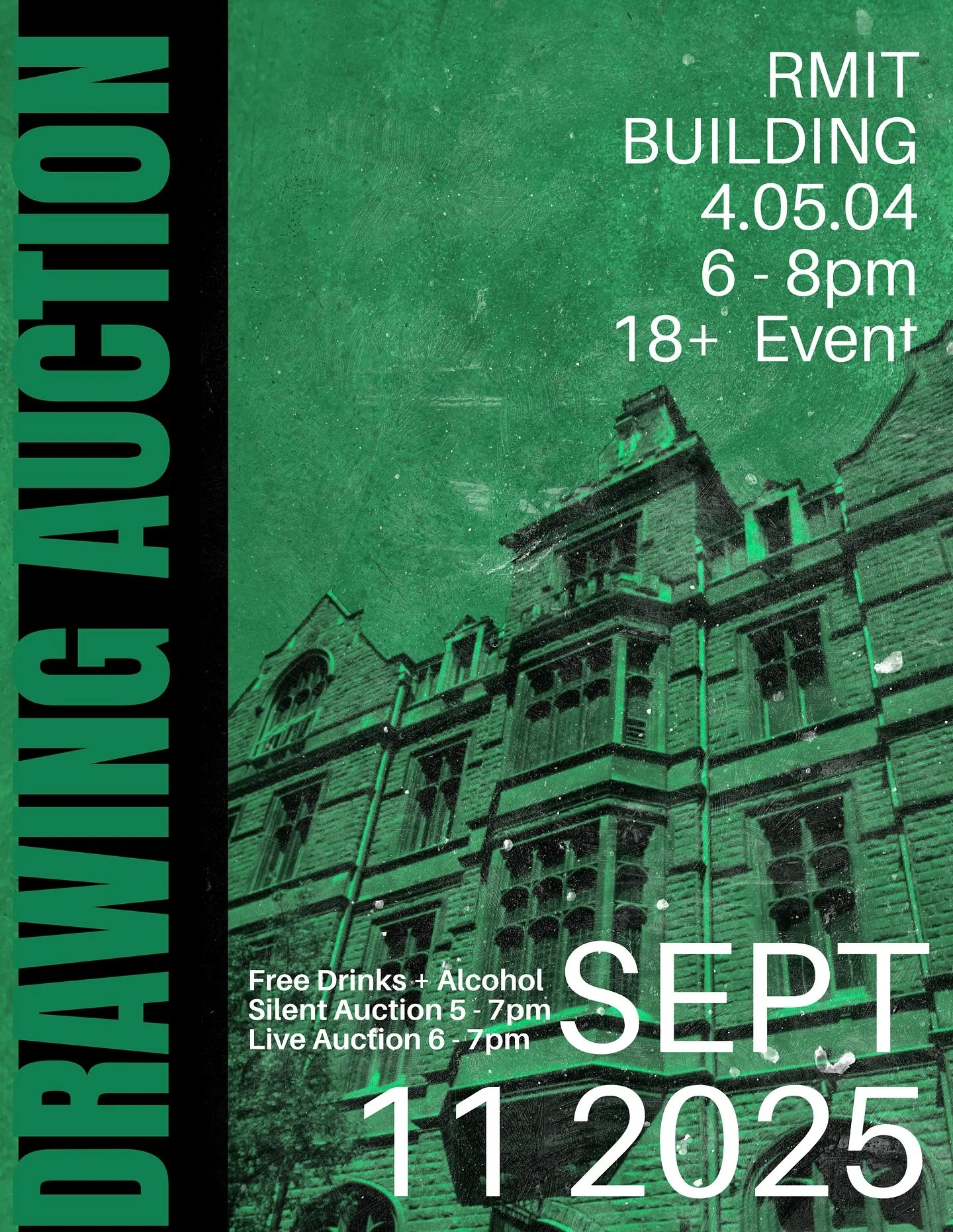 RMIT Drawing Club, and Drawing Students&nbsp;&nbsp;invite you to attend RMIT Drawing and Video Studio&rsquo;s much anticipated annual fundraising auction night!

Don&rsquo;t miss out on this evening of drinks, nibbles, and of course some exclusive ar