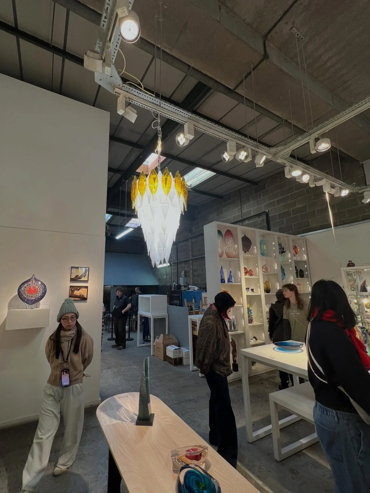 The RMIT School of Art 2025 London Global Intensive had a fantastic day, meeting internationally acclaimed artist, glassblower&nbsp;Louis Thompson&nbsp;at&nbsp;London Glassblowing Studio.⁣
⁣
Louis, a Royal College of Art Alumni, generously shared ins