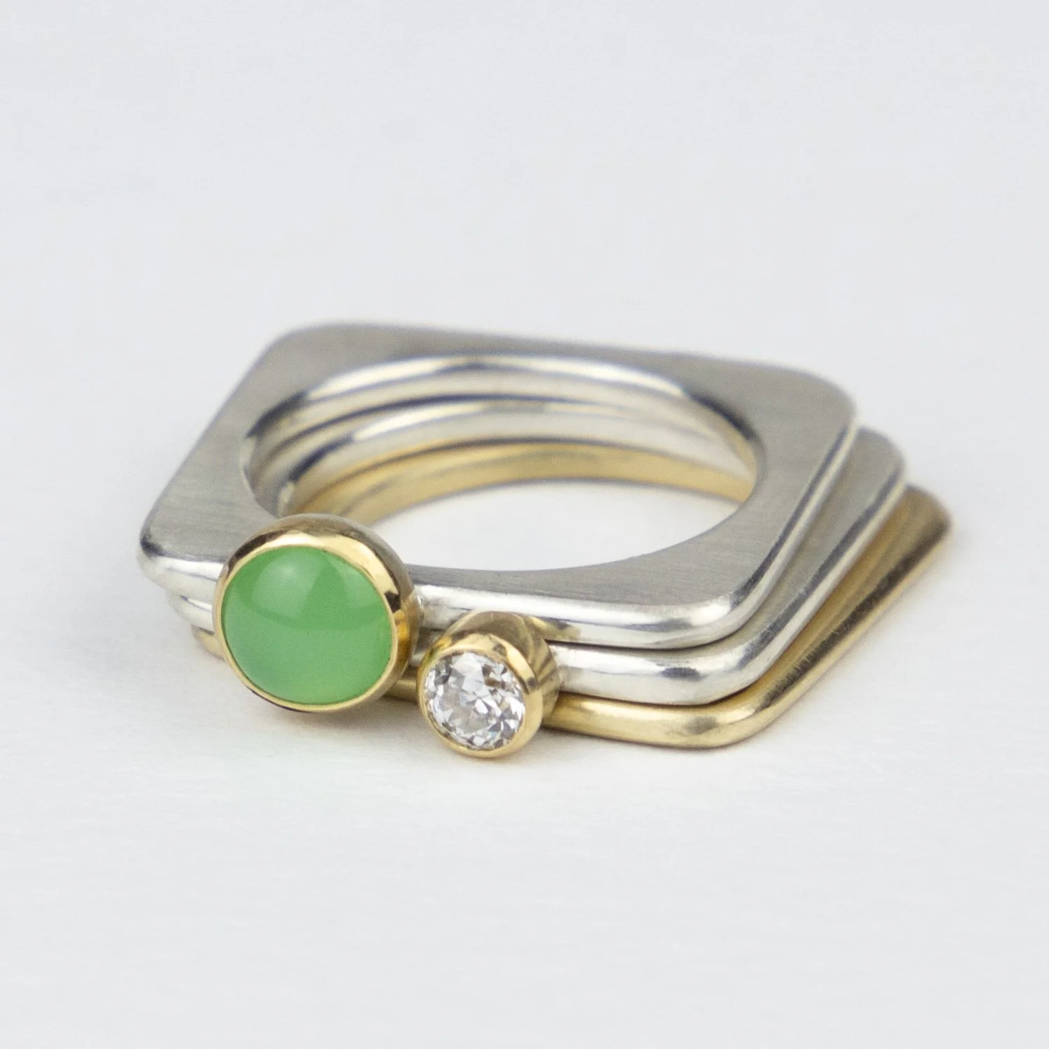 Set of Three Square Rings