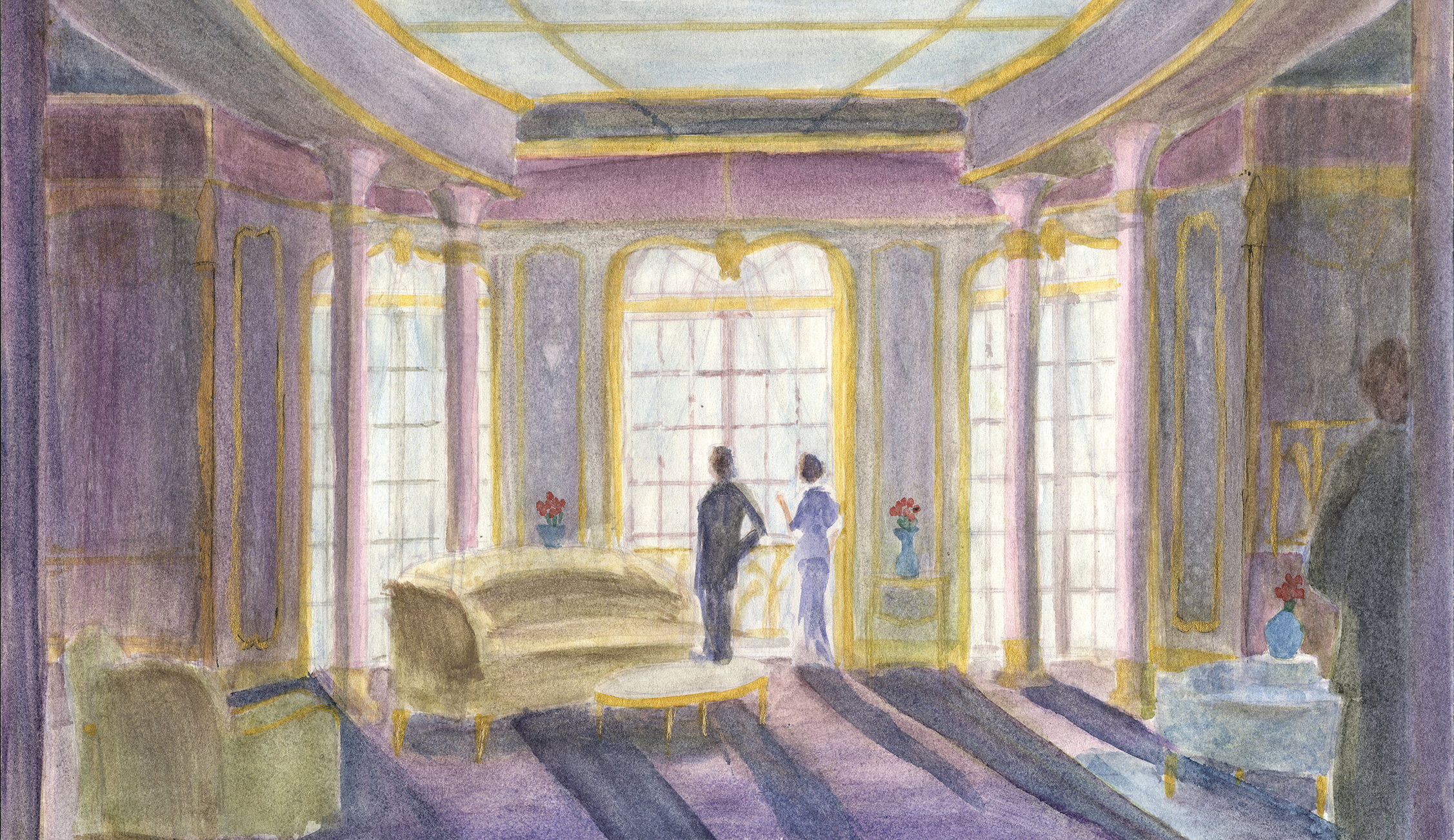 Sketch of Gatsby's Bedroom