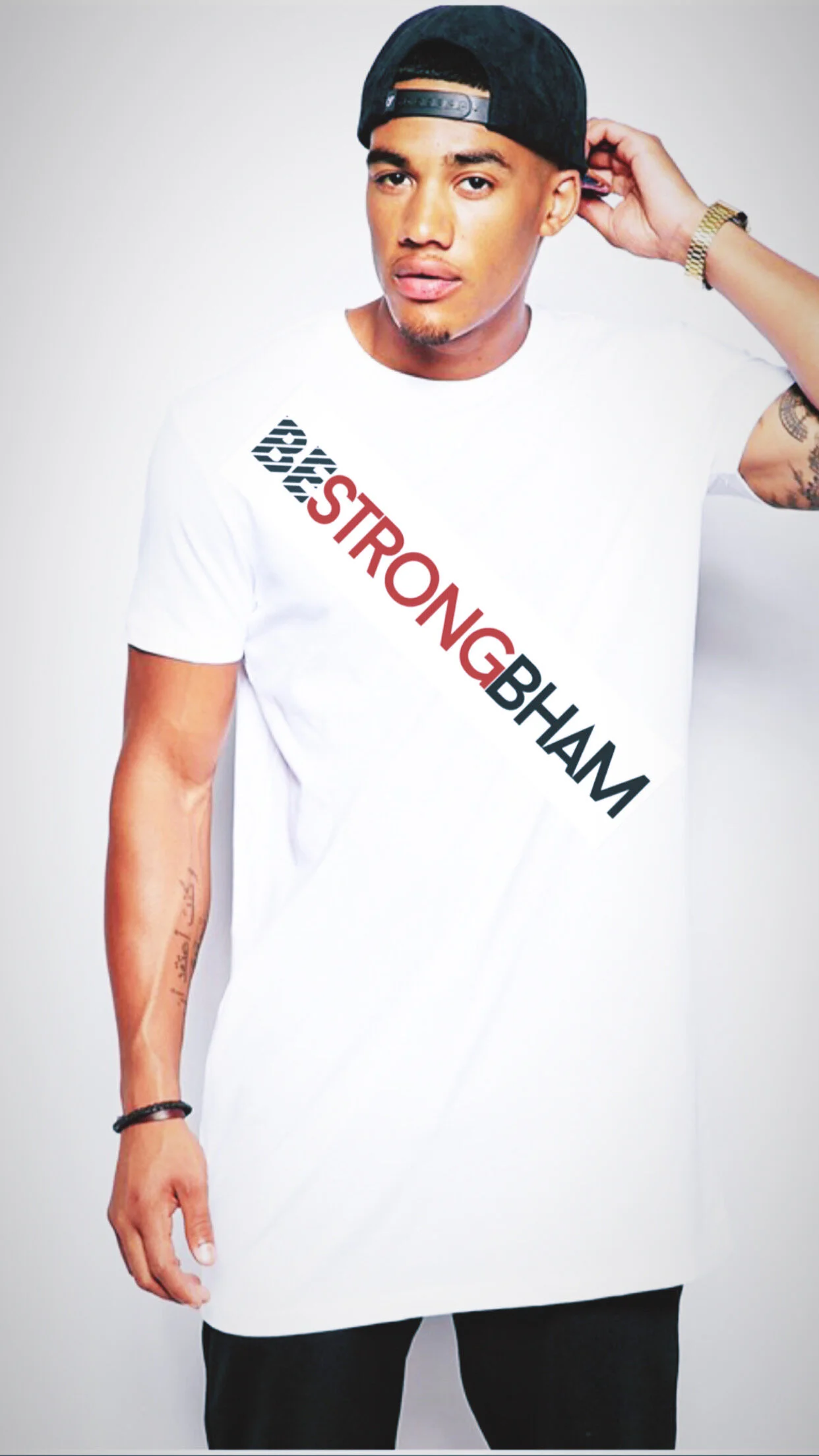 BE STRONG BHAM TEE 1