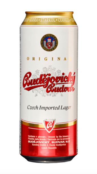 BUDVAR Budejovicky Lager 500ml Can, 6 x 4 Pack