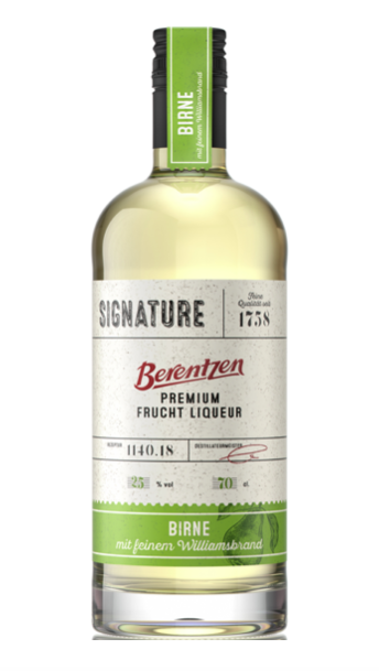  BERENTZEN SIGNATURE PREMIUM PEAR LIQUEUR 25% ALC/VOL, 700ML