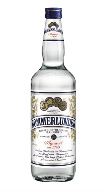 BOMMERLUNDER AQUAVIT 38% ALC/VOL, 700ML