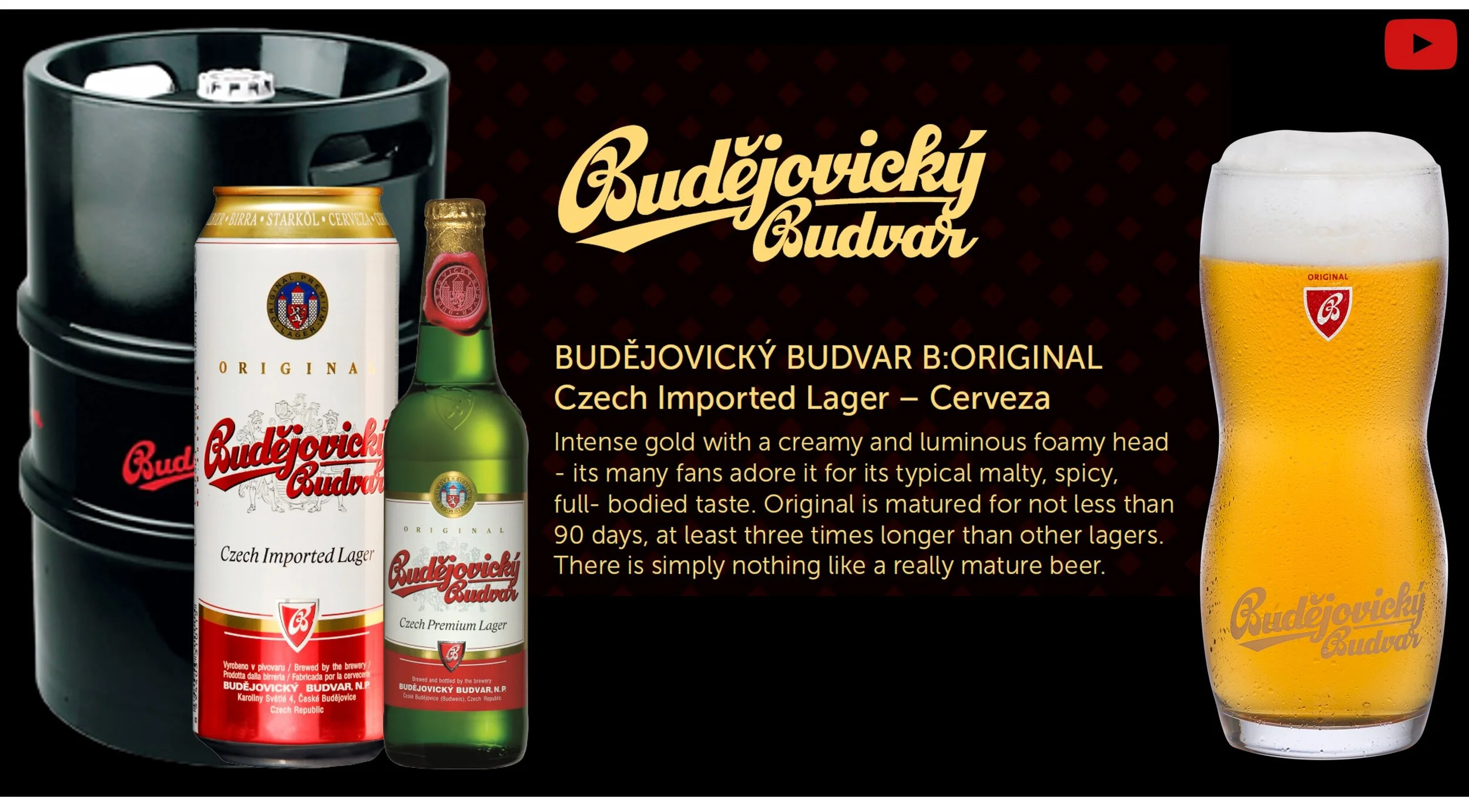 Products: Budvar Full Strength 330ml, 500 cans, 50L Keg and Alcohol Free.