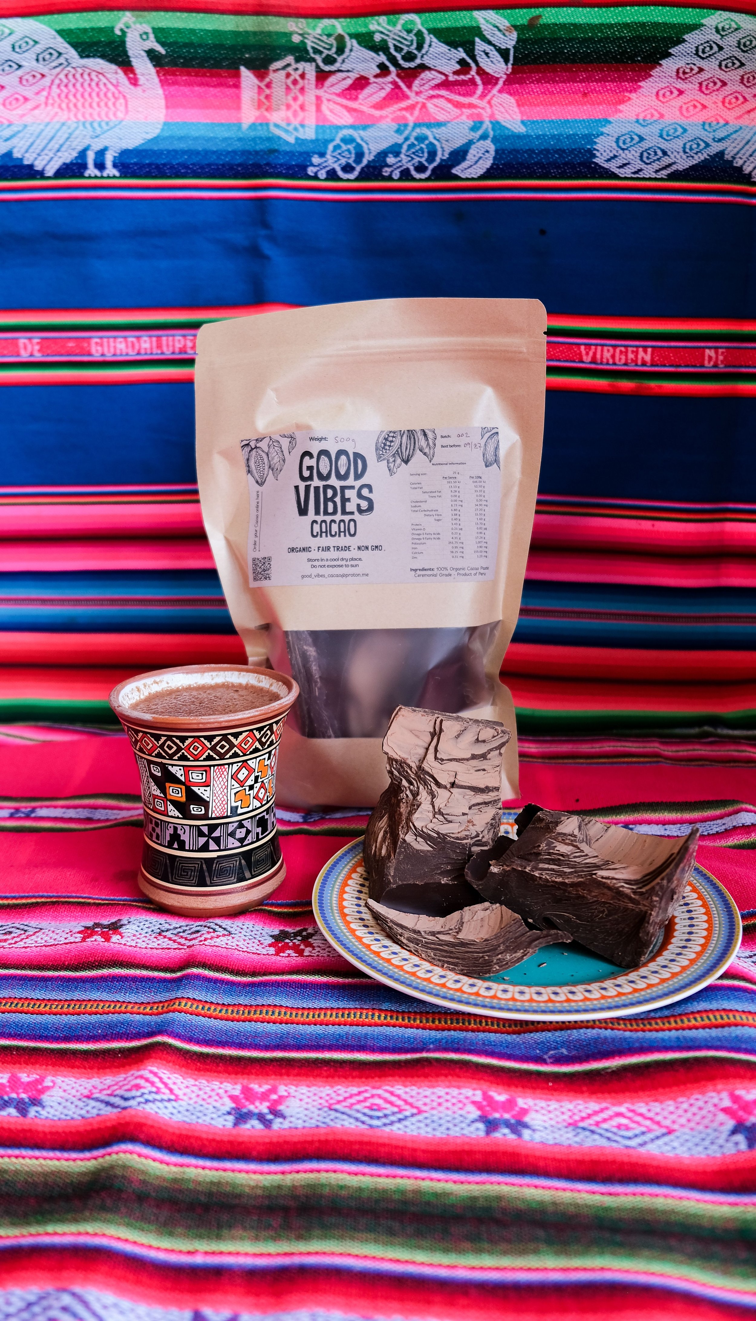 Good Vibes Organic Raw Cacao - 500g