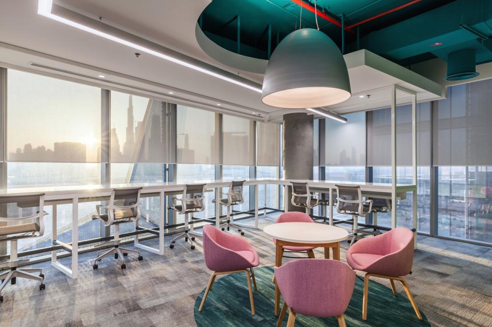NCR office - Pink Line Interiors, Dubai.