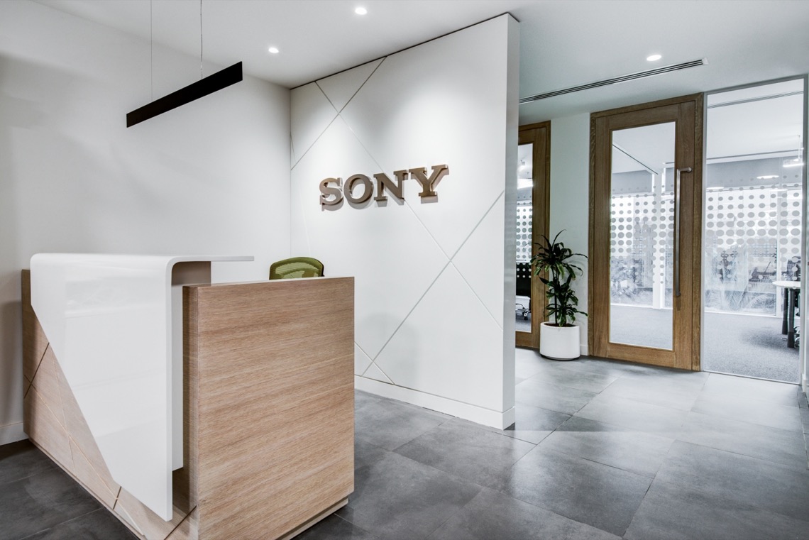 Sony Office - Pink Line Interiors, Dubai.