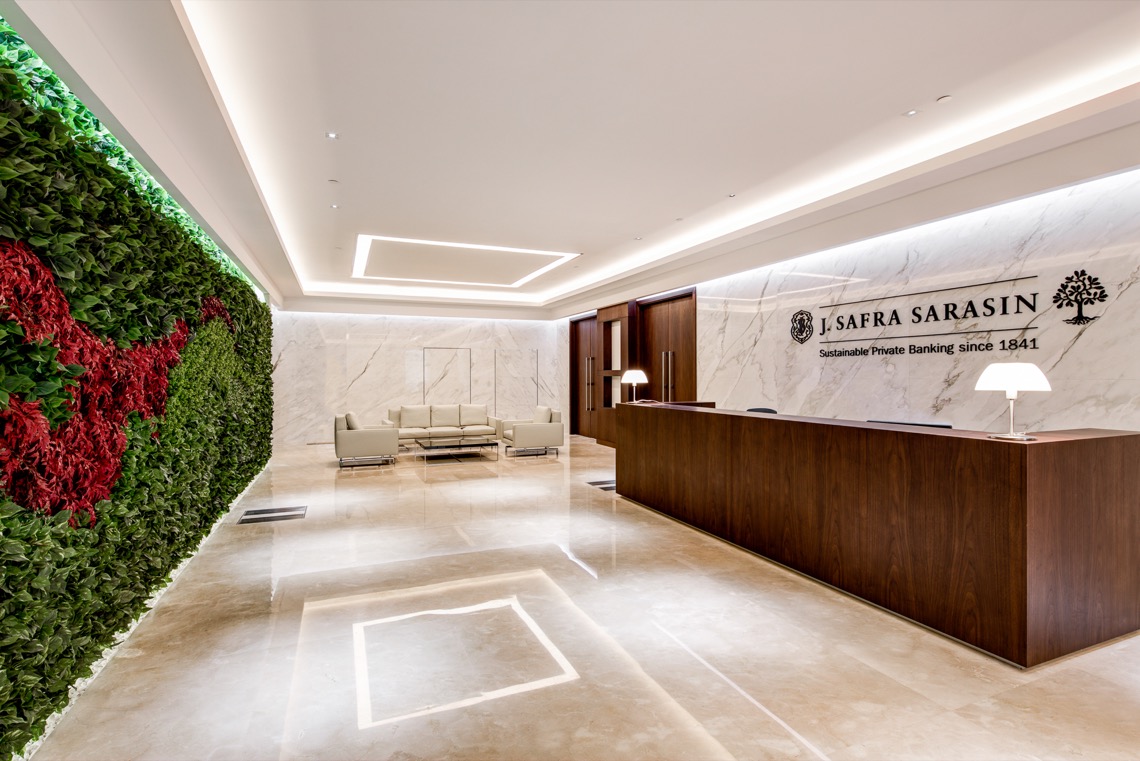 J Safra Sarasin Office - Pink Line Interiors, Dubai.