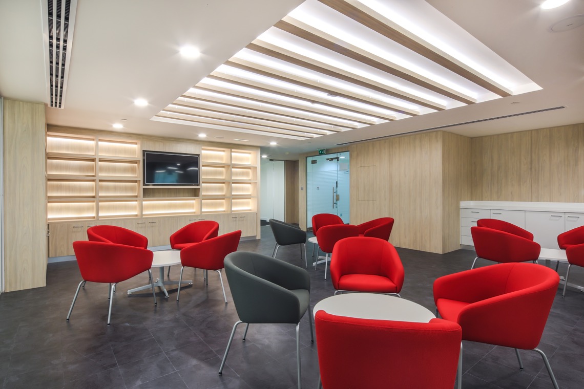 Arcadis Office - Pink Line Interiors, Dubai.