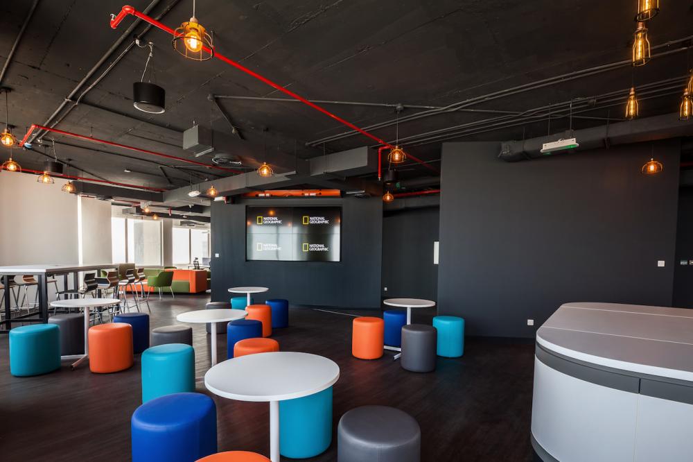 Fox Network Office - Pink Line Interiors, Dubai.