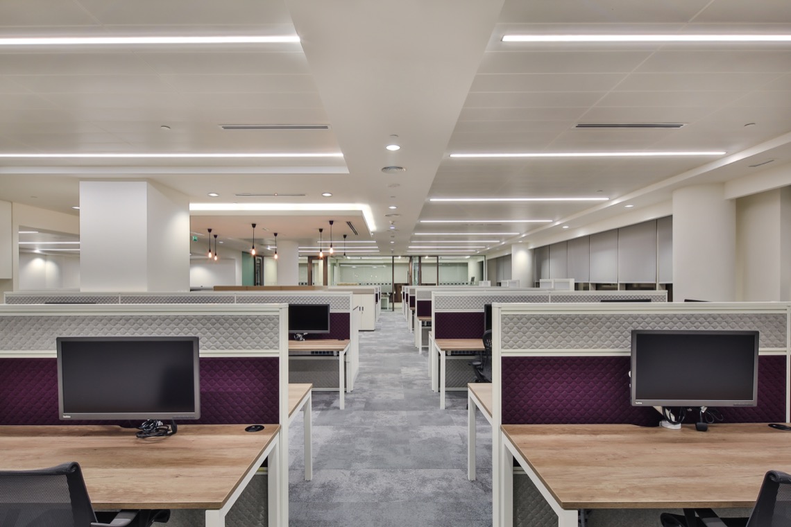 Eversheds Office - Pink Line Interiors, Dubai.