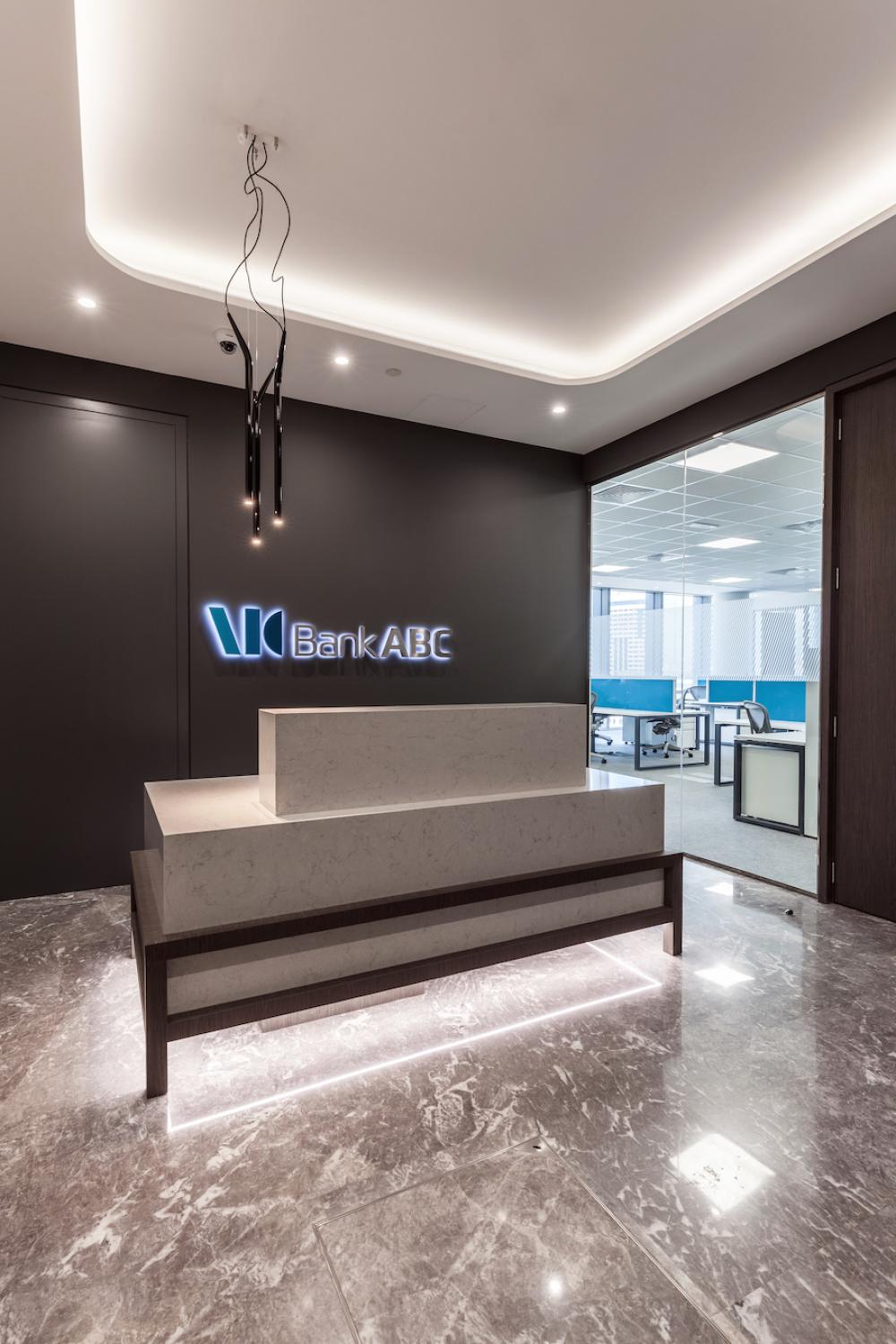 ABC Bank office - Pink Line Interiors, Dubai.