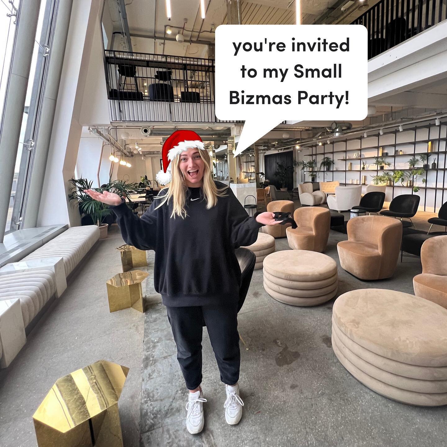 Business owners and freelancers deserve a Christmas party, so I&rsquo;m throwing one&hellip; and YOU are invited🎄

An evening to celebrate, unwind and connect! There&rsquo;ll be unlimited snacks / drinks, glorious moments of self celebration and mos