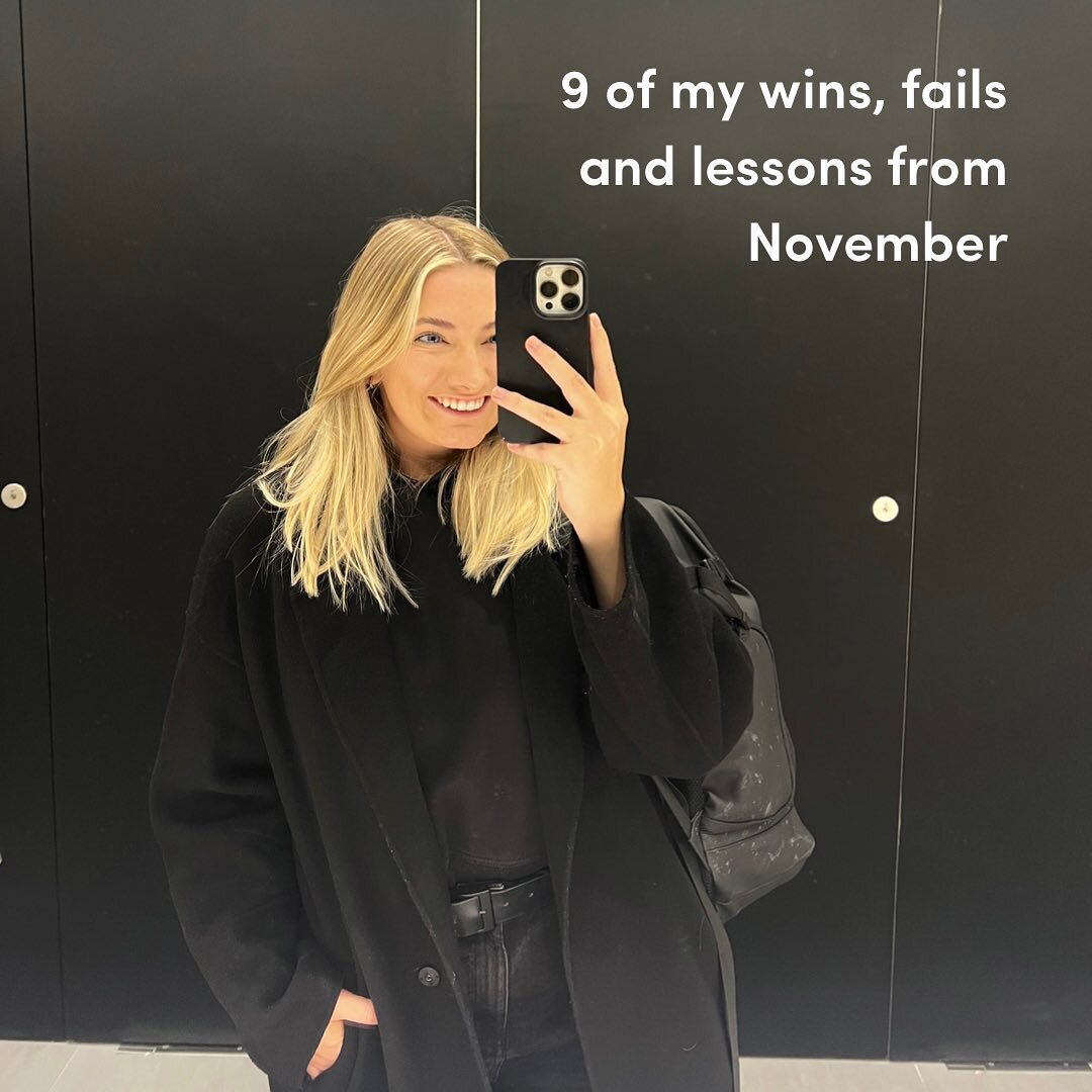 November was MAD🤯 enough happened to last a whole year!

It had some incredible wins anddd some challenges BTS too, and as a big believer in keeping it honest and looking for the lessons, I thought I&rsquo;d share more👆🏻

Add 40+ client sessions a