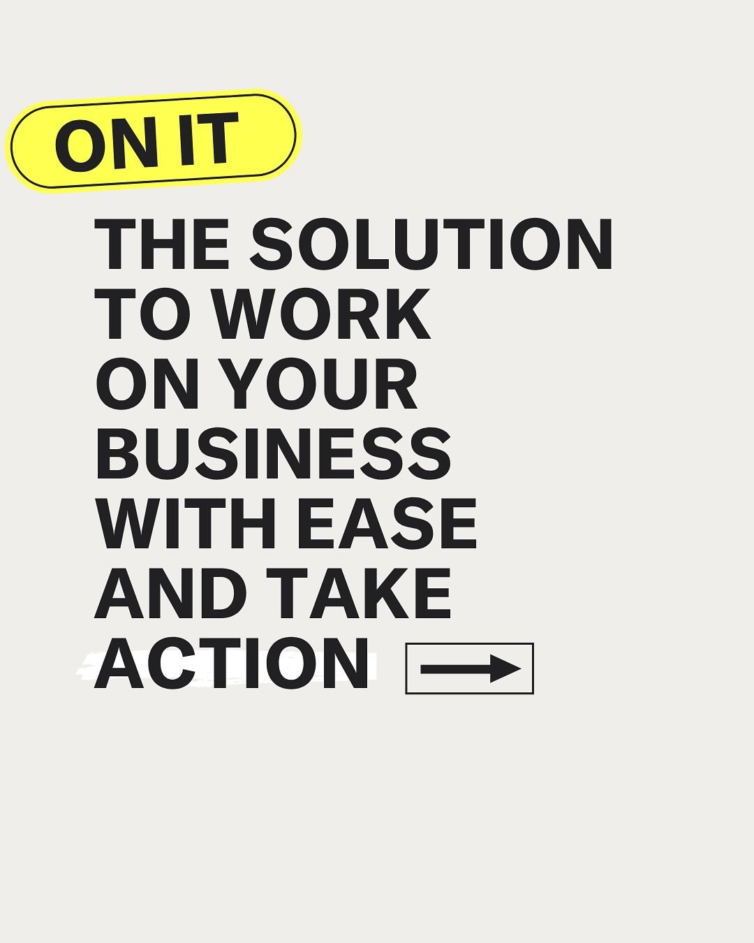 Meet my baby. Aka the best tool l&rsquo;ve ever created for business owners.

ON IT was born out of 9 years of helping businesses grow... and noticing that no matter how established you are, working ON is so hard to do alone. Or well

Enter ON IT. Mo