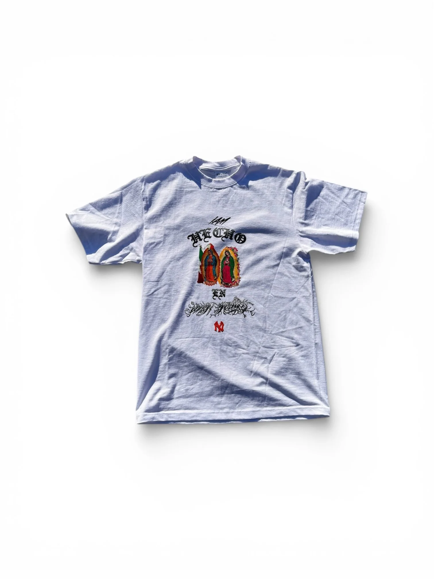 "VIRGEN HECHO EN VAN NUYS" TEE WHITE
