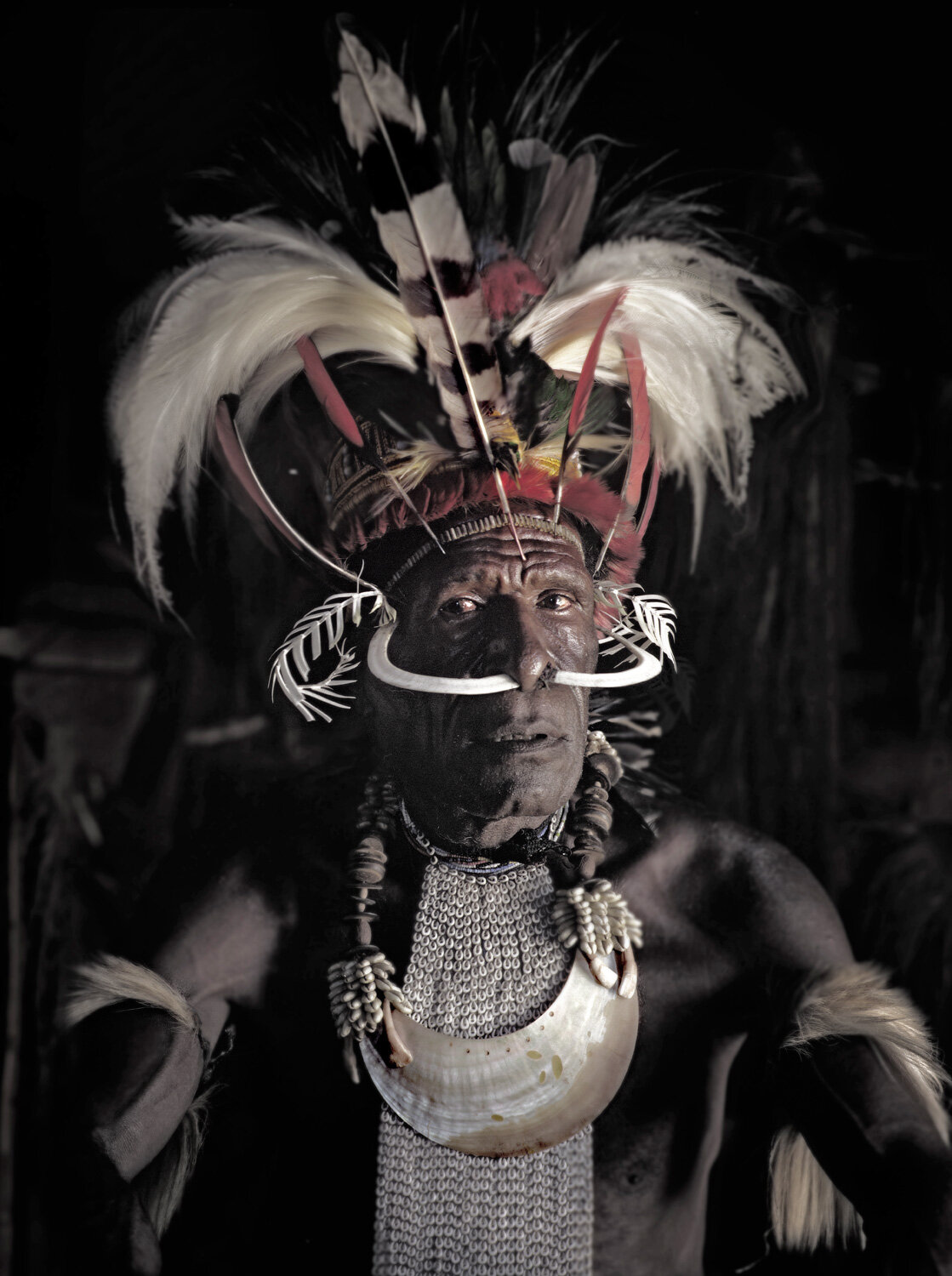 Batu Logo, Dani tribal leader Asumpaima Village, Baliem Valley, Papua, Jimmy Nelson, August 2010.jpg