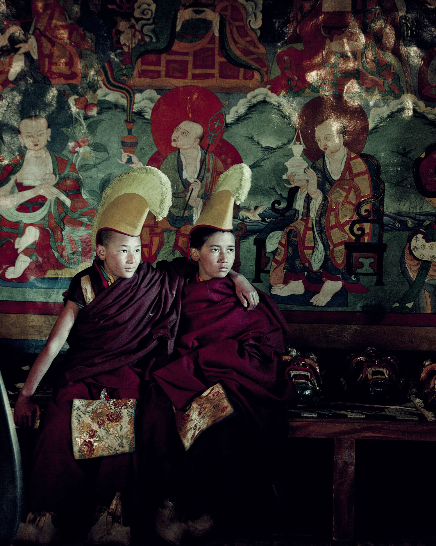 7_Masked Dancers, Ladakhi, Lekir Monastery, Ladakh, February 2012, Jimmy Nelson.jpg