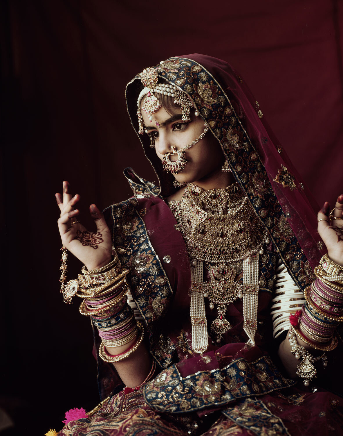 1_ Rabari Girl, Ajabgarth Village, Rathanambore National Park, Aman Bagh, Rajasthan, India, February 2012, Jimmy Nelson.jpg