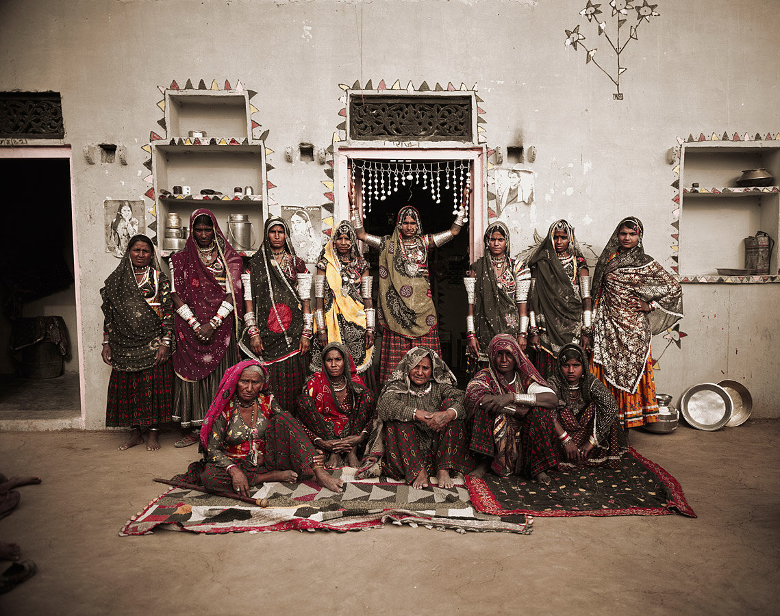 2_Rabari Women, Ajabgarth Village, Rathanambore National Park, Aman Bagh, Rajasthan, India, February 2012, Jimmy Nelson.jpg