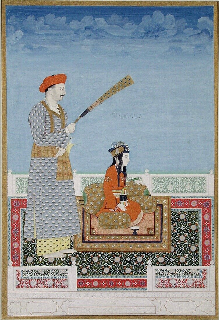 Mirza Salim Bahadur Shahzadeh and Tarbiyat Khan 1806-11 by Khair Ullah. .jpg
