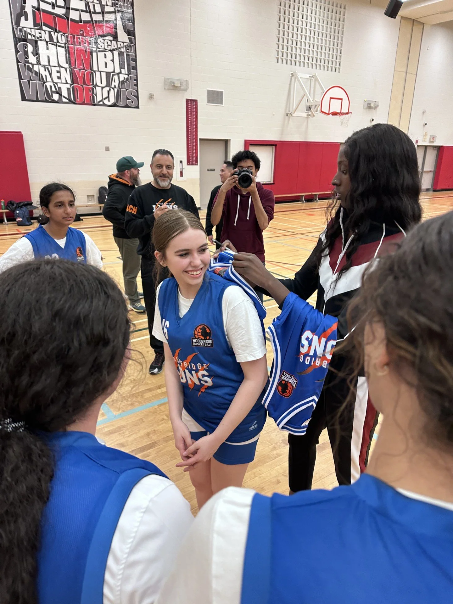 Surprise! : WNBA star Laeticia Amihere Joins the Girls team for a Practice Session!