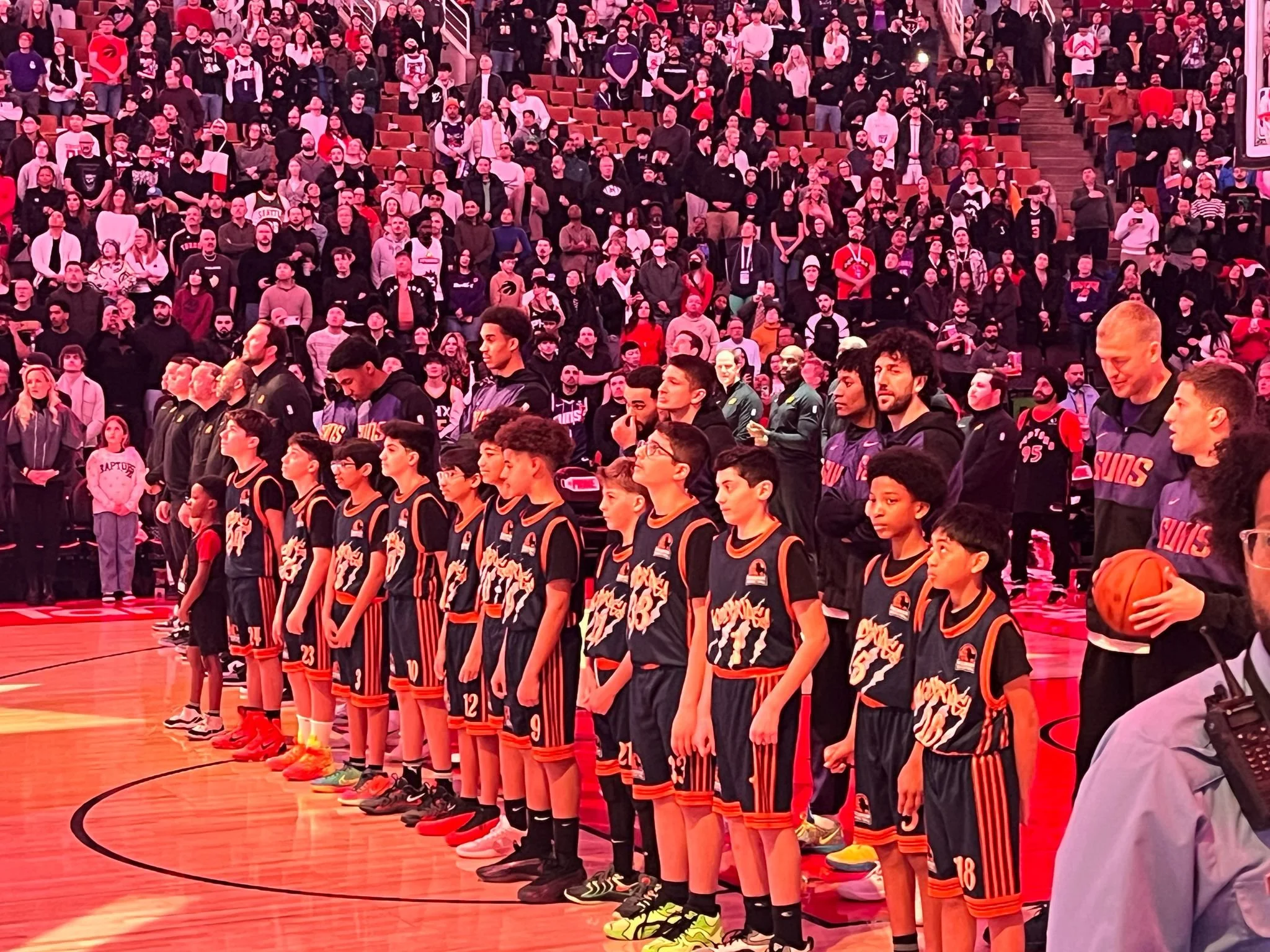 OUR U13'S AND U'12'S HAD AN UNFORGETTABLE EXPERIENCE AT THE RAPTORS GAME!