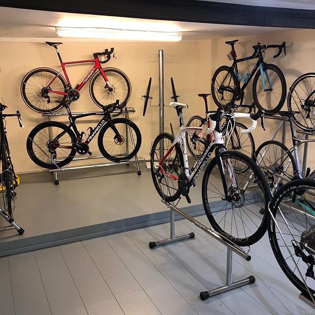 We&rsquo;re getting settled in nicely to our new home, and thought we would share some sneak peaks...
.
.
#thepedalhouse #wiliertriestina #pinarellof12 #sartobikes #supacaz #chapeaucycling