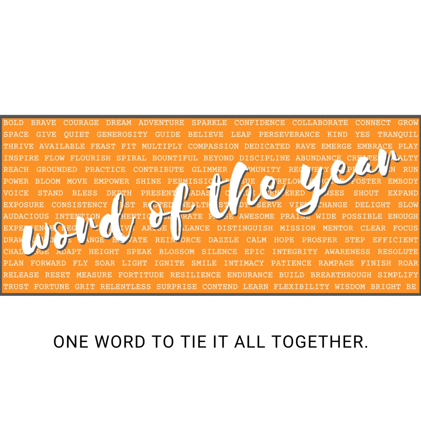 Word of the Year Workbook