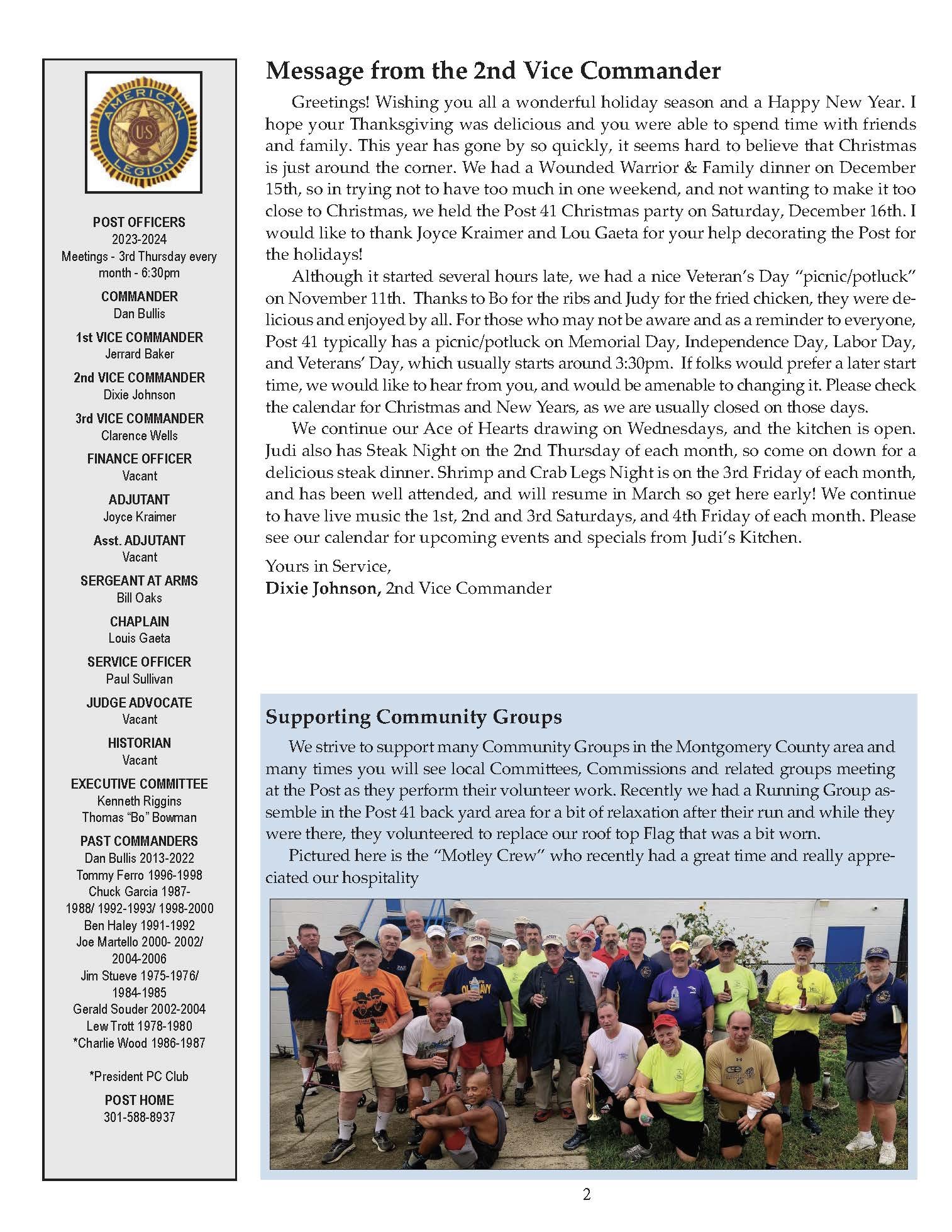 News & Views: Winter 2023/24 — American Legion Post 41