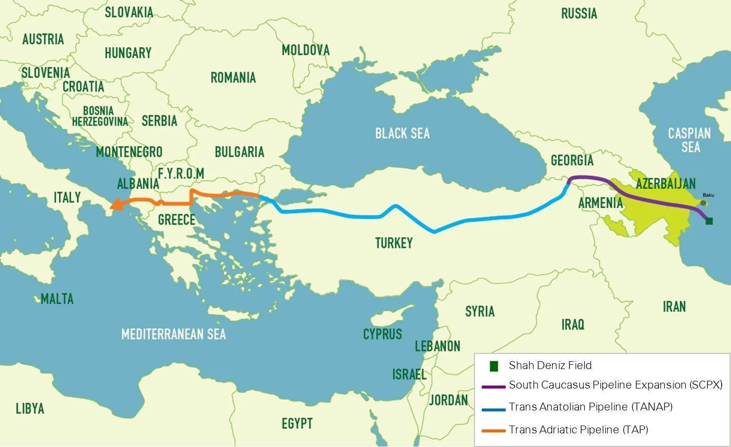 Turkey plans power corridor to carry Azerbaijani electricity to Europe
