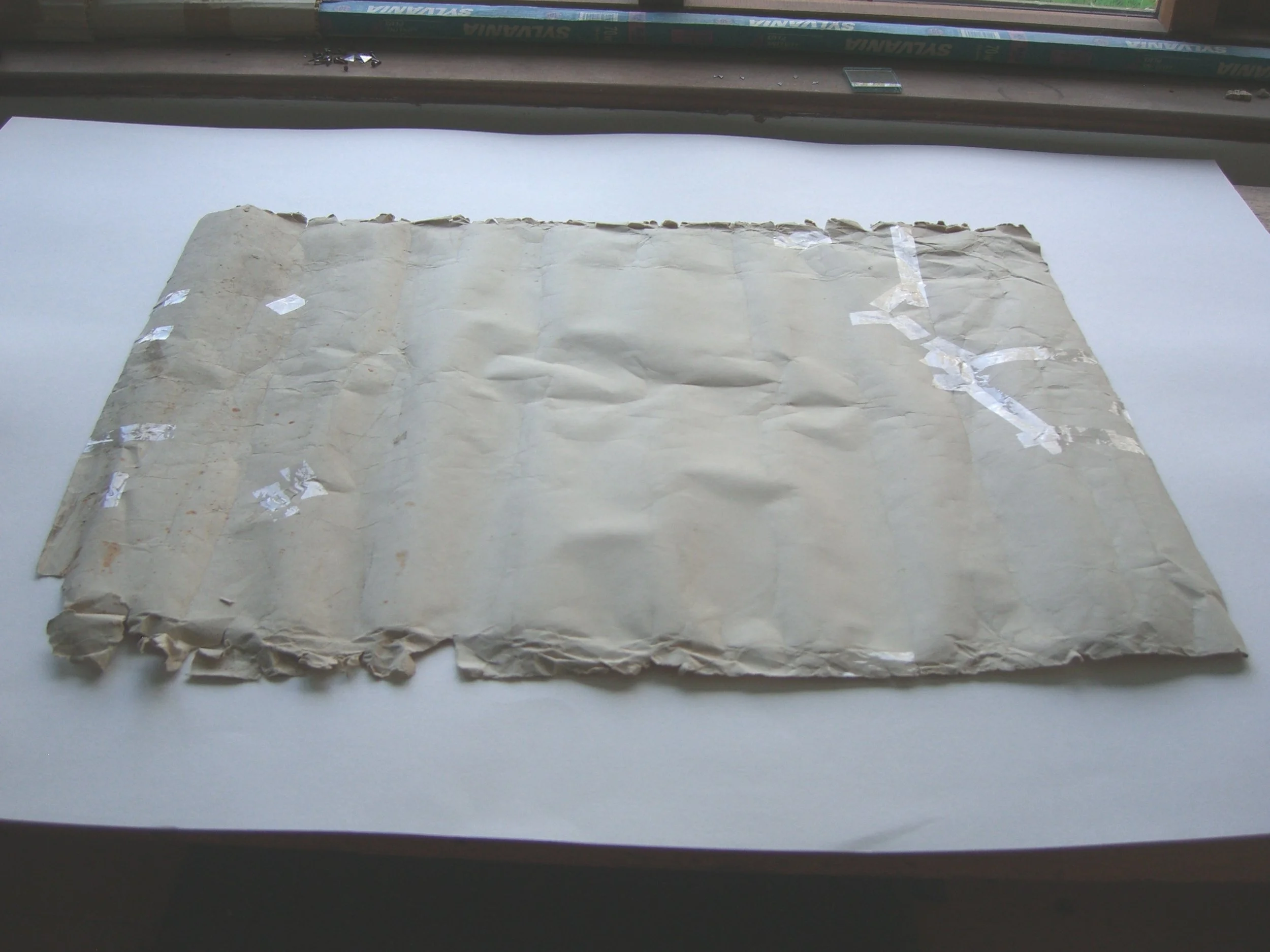  Originally repaired with Sellotape 