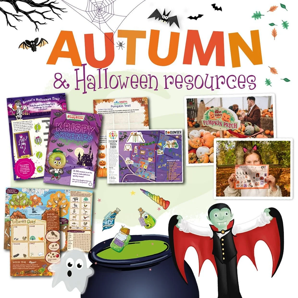 Let&rsquo;s work together to create bespoke, spookily good Halloween resources for your site! 

Our in-house creative team are experts in creating hand-illustrated maps, family trails, character creation, retail books, activity books and a wide range