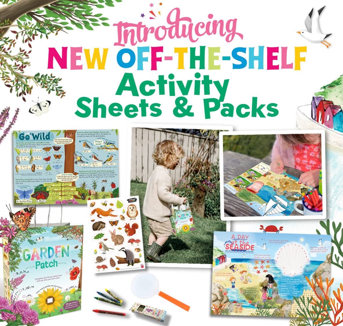 We are delighted to introduce our brand new off-the-shelf activity packs and sheets!

🌊 A Day at the Seaside Activity Sheet brings to life the fun of a trip to the seaside, find the hidden word in the rock pool, design your own shell, spot all the w