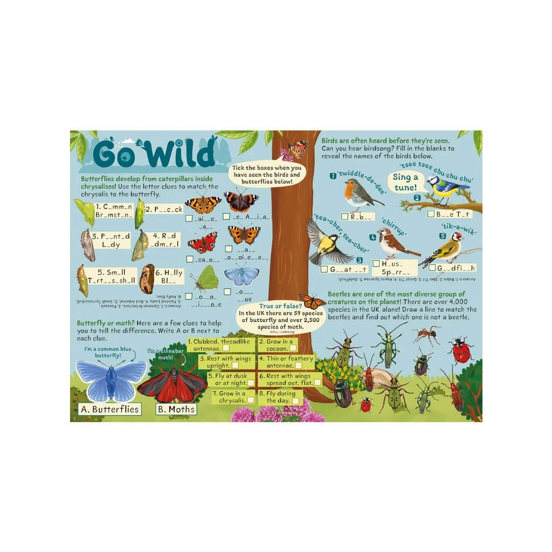Go Wild Activity Sheets - 1,000 per box