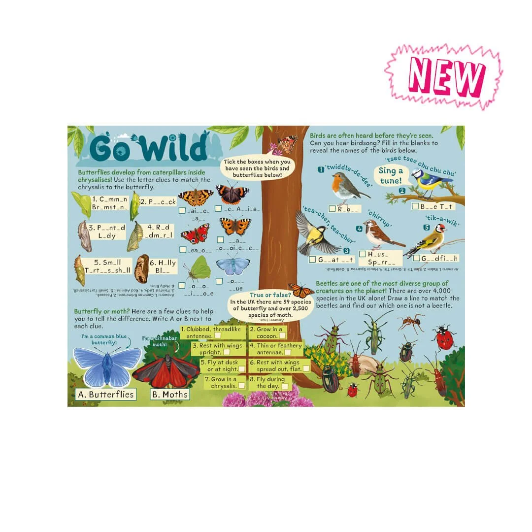Go Wild Activity Sheets - 1,000 per box