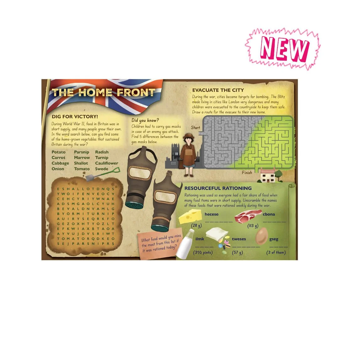 The Home Front (WWII)  Activity Sheets - 200 per box