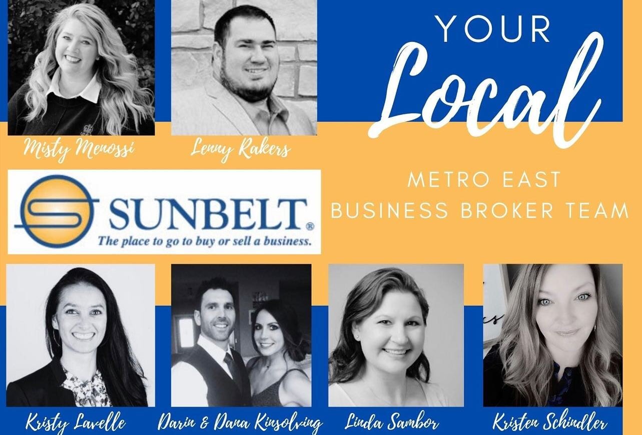 If you&rsquo;re in the market to buy or sell a business let me know! I&rsquo;ve teamed up with my neighbor who started Sunbelt Business Brokers of Edwardsville. 
Being a business owner myself along with my wife, we&rsquo;ve learned a lot about the in