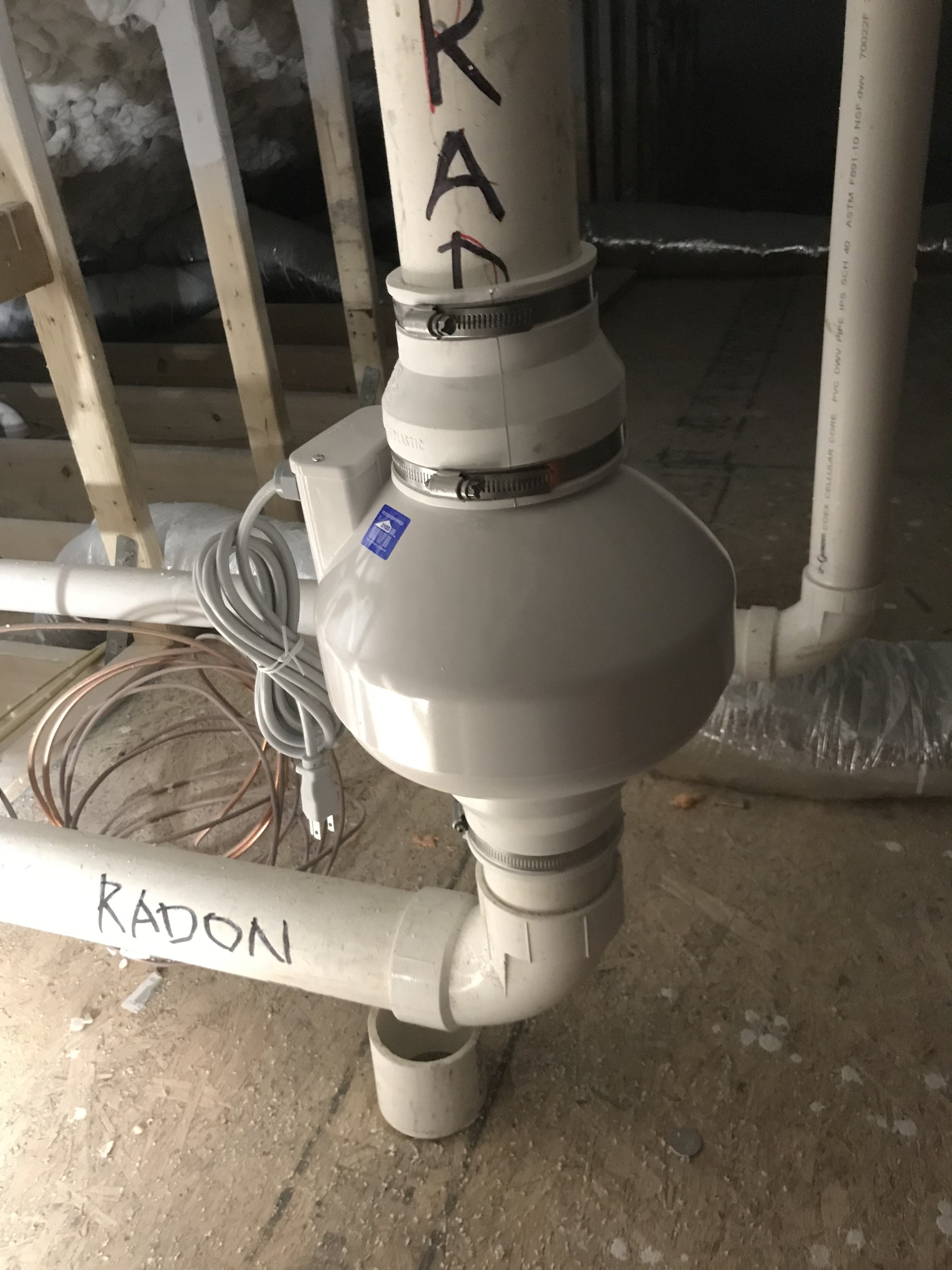 Internal System- Fan Installed in Attic