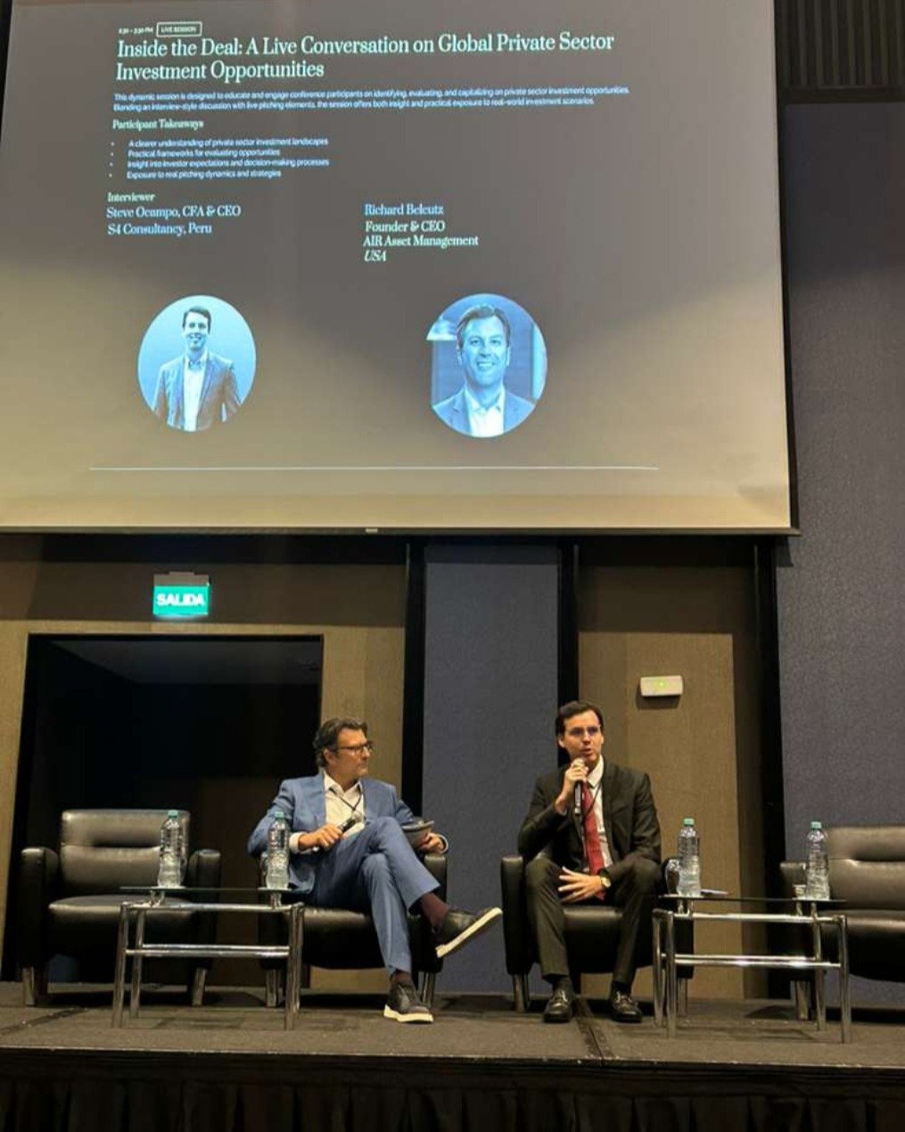 The Team was in Lima, Peru, last week for the #PrivateMarkets Investment Conference: Lima Edition, hosted by @belopartners.

Richard Beleutz, our #CEO, participated in a featured interview, &ldquo;Inside the Deal: A Conversation on Global Private Sec