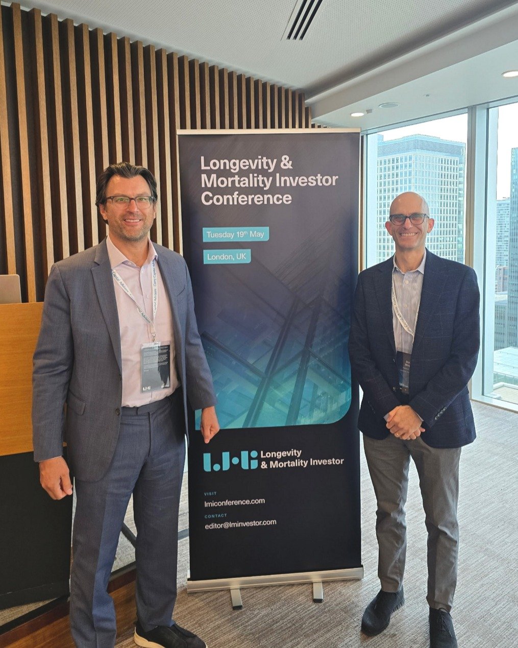 The team was in the UK this week for the Longevity &amp; Mortality Investor Conference 2026, hosted by Longevity &amp; Mortality Investor and the European Life Settlement Association.

Our CEO, Richard Beleutz, and CIO, Stephen J Luongo, participated