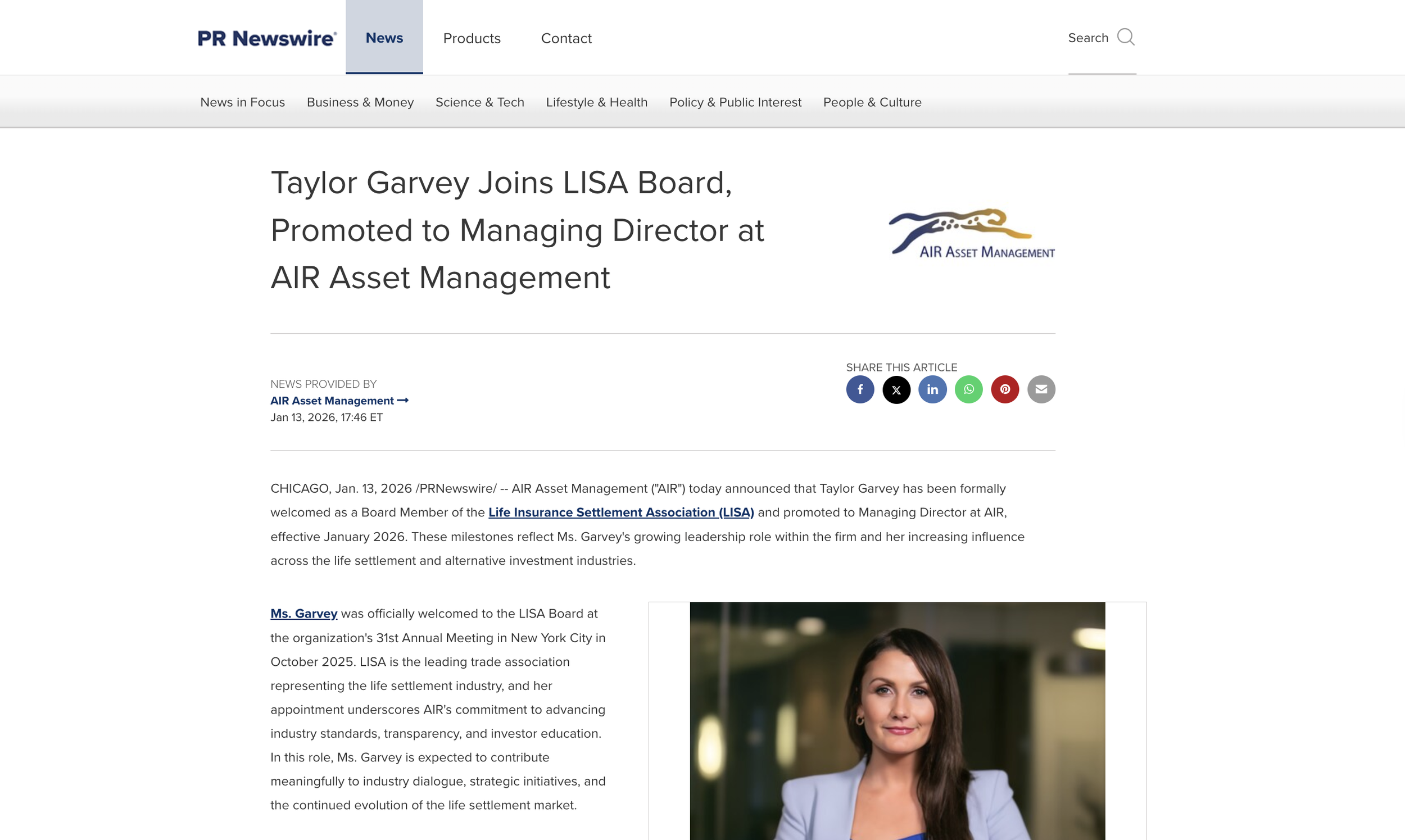 Read Full Press Release On PR Newswire