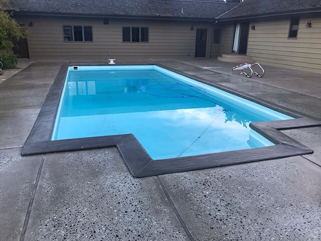 Our recently completed #concrete #pooldeck #rennovation #project 
Using @aquron concrete products &amp; Concrete Solutions Resurfacing System for the New Pool Coping that was installed here.